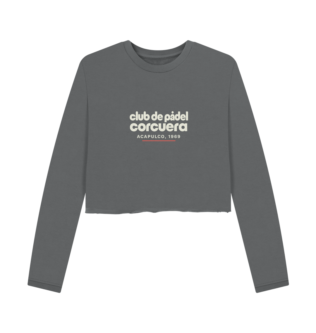 Slate Grey Printed Boxy Jumpers
