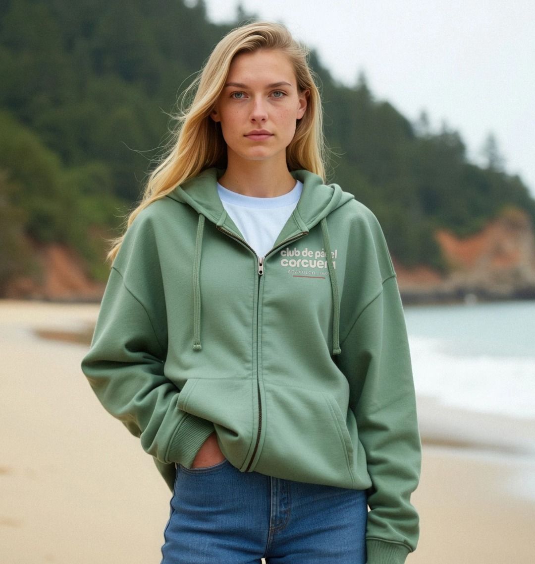 Club de Padel Full-Zip Hoodie by Corcuera Padel Club - product image
