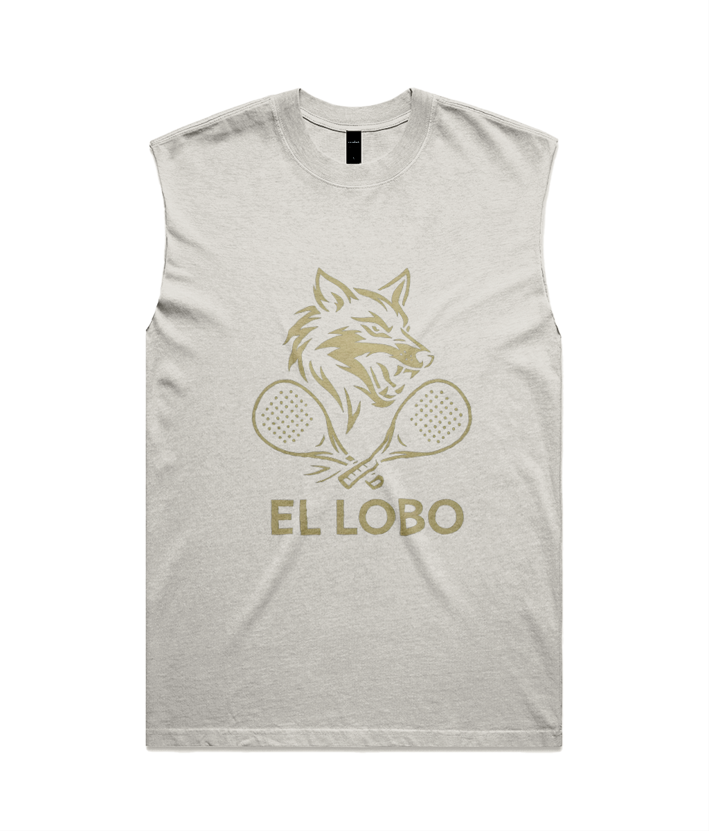 Corcuera El Lobo faded men's padel tank top