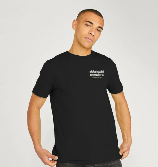 Club de Padel Heritage T-Shirt front view – organic cotton design