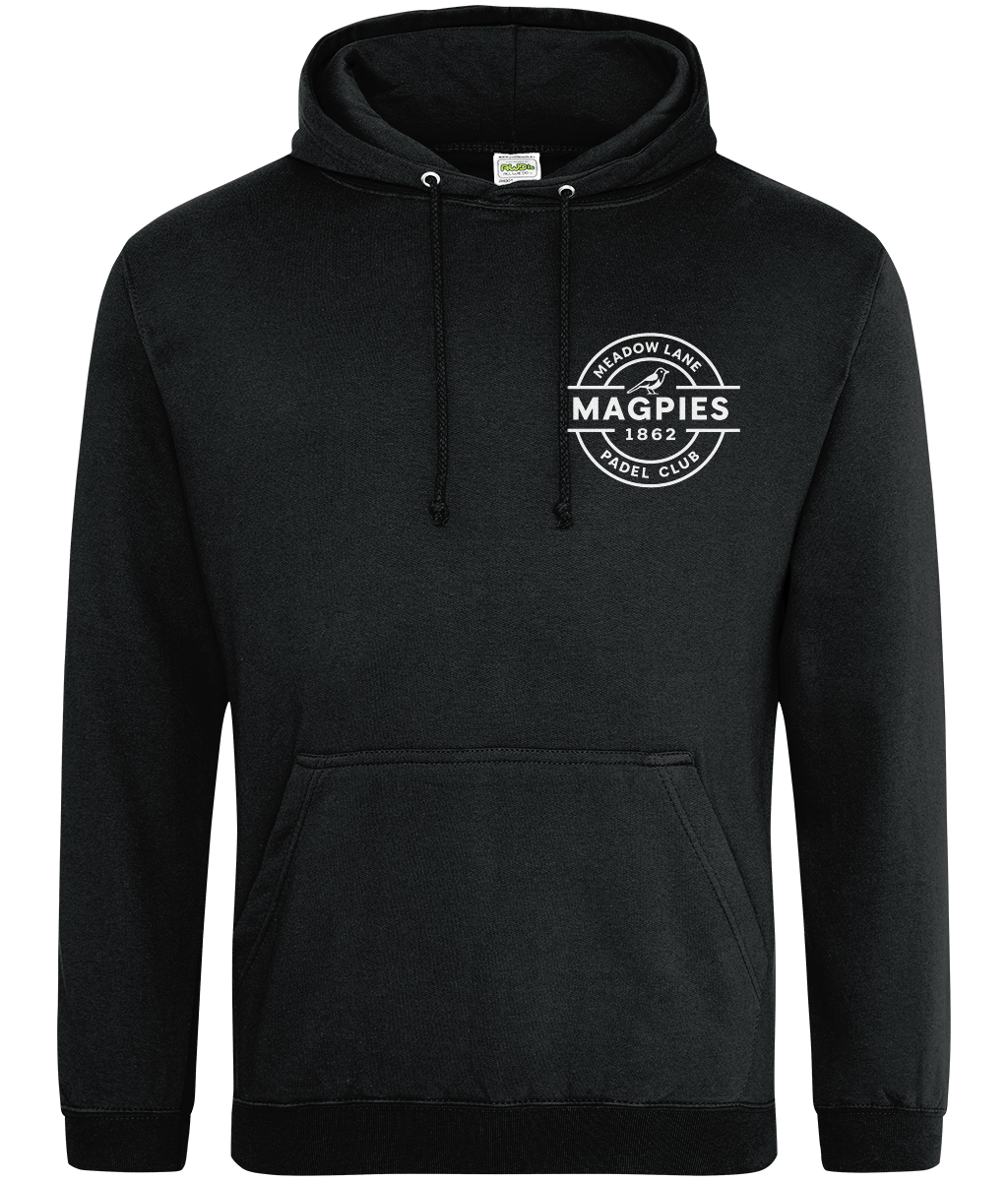 Magpies College Hoodie – Nottingham Padel Design Front black