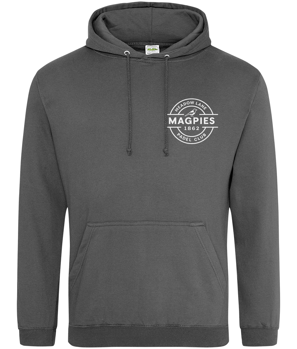 Magpies College Hoodie – Nottingham Padel Design light grey front
