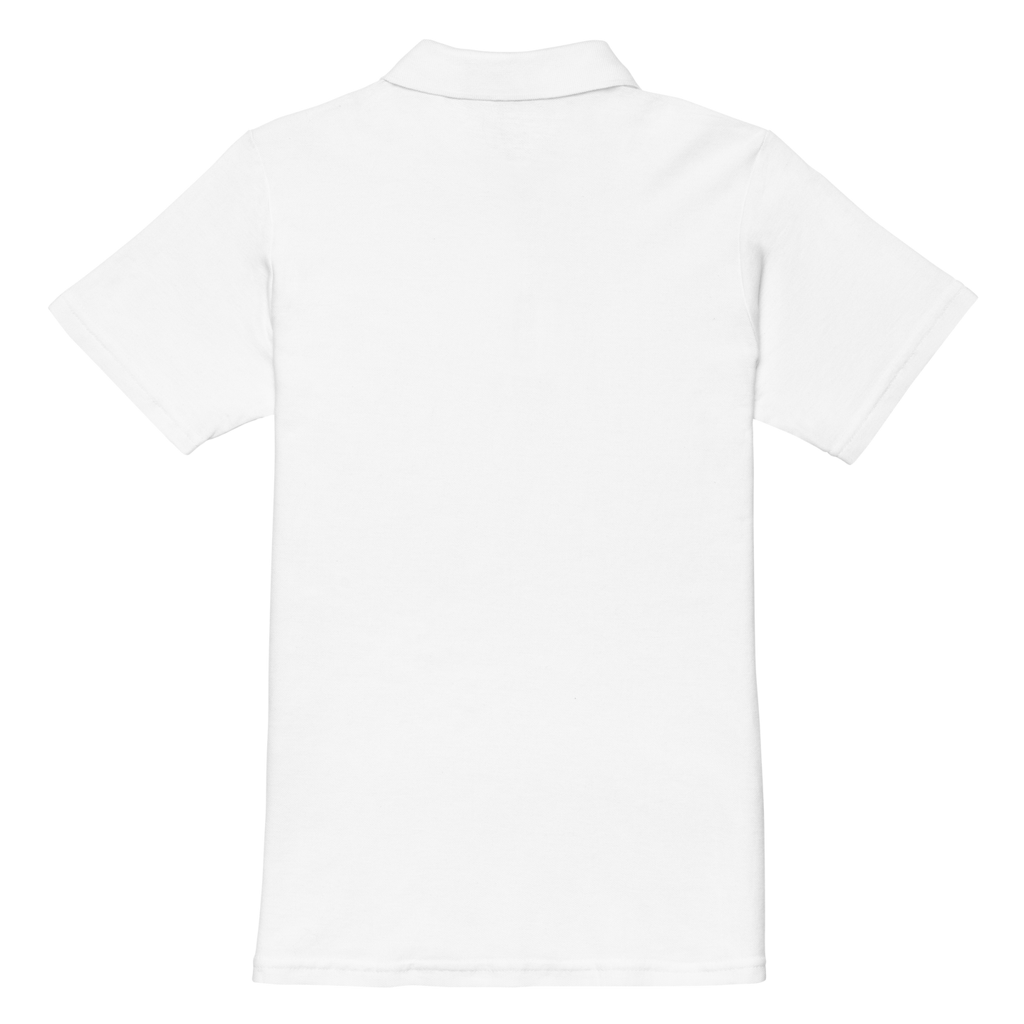 Back Women’s pickleball and padel polo shirt – breathable white piqué cotton with Corcuera club logo, tailored fit for sport and lifestyle wear.
