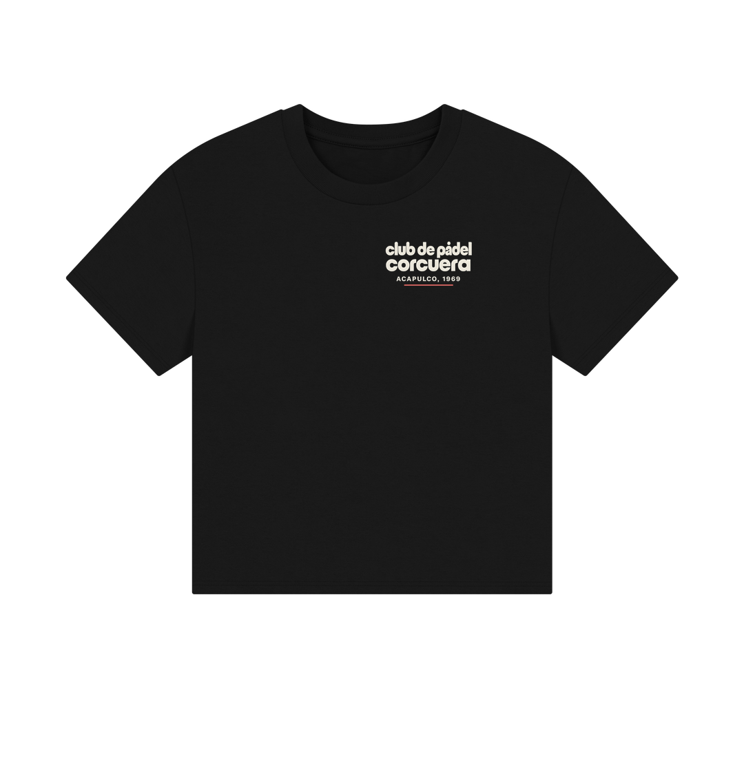Black Printed T-shirt Front