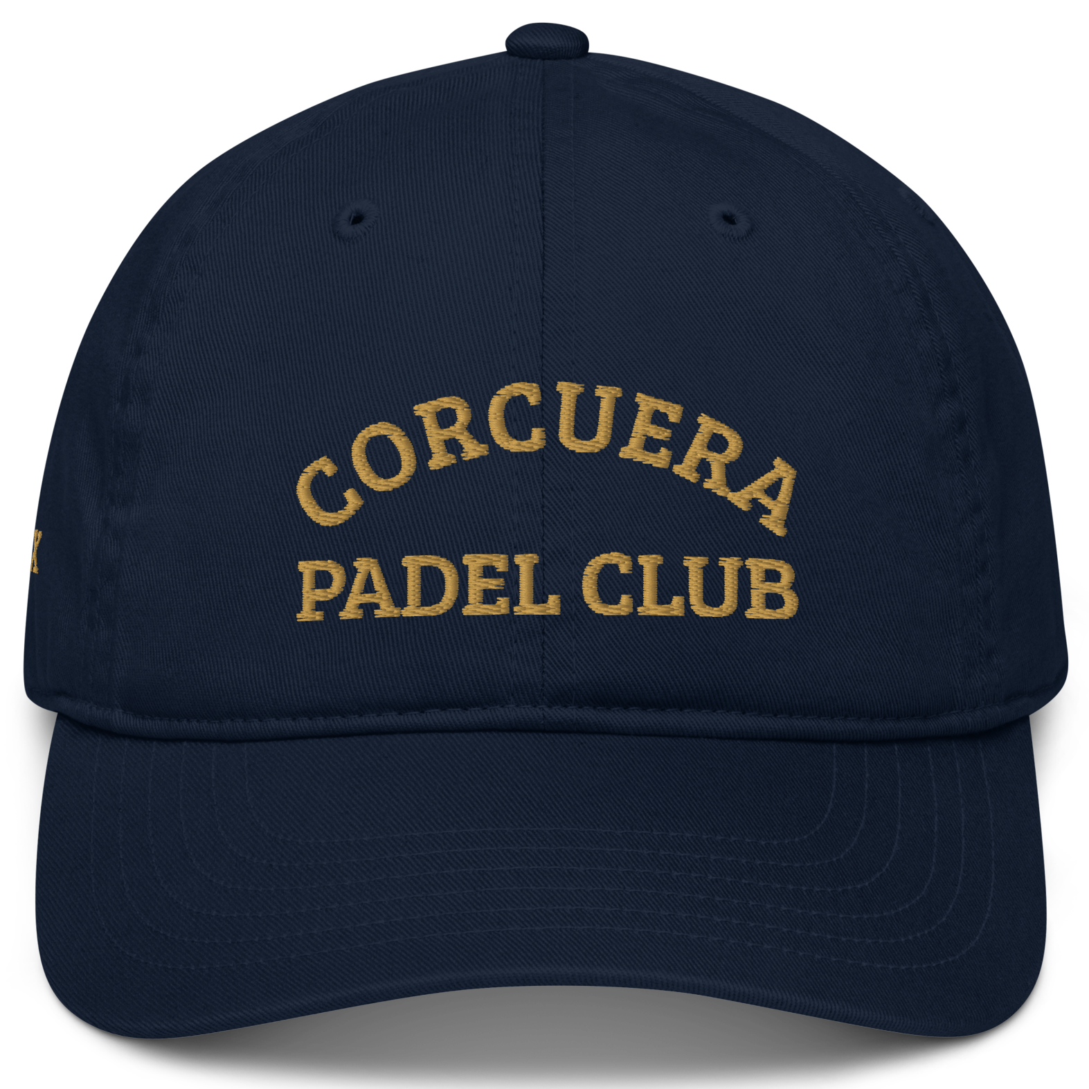 Corcuera Padel Club - Blue baseball cap, hat front view