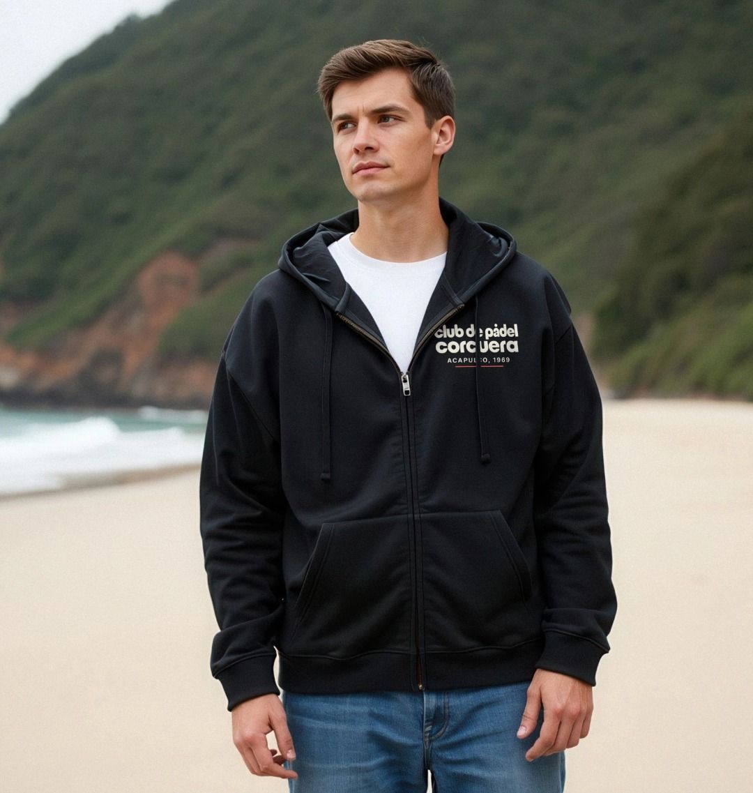 Club de Padel Full-Zip Hoodie by Corcuera Padel Club - product image